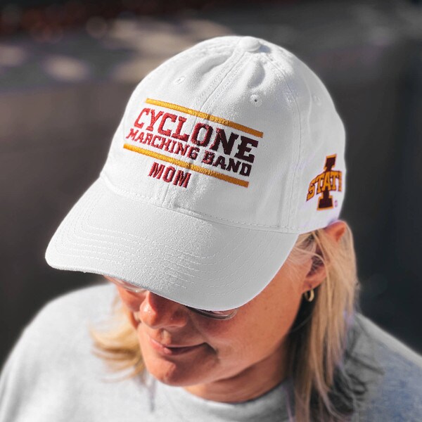 Legacy I-State Cyclone Marching Band Mom White Unstructured Hat